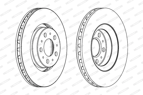 Disque de frein FERODO DDF1078C