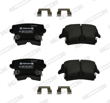 Kit de plaquettes de frein, frein à disque FERODO FDB1953