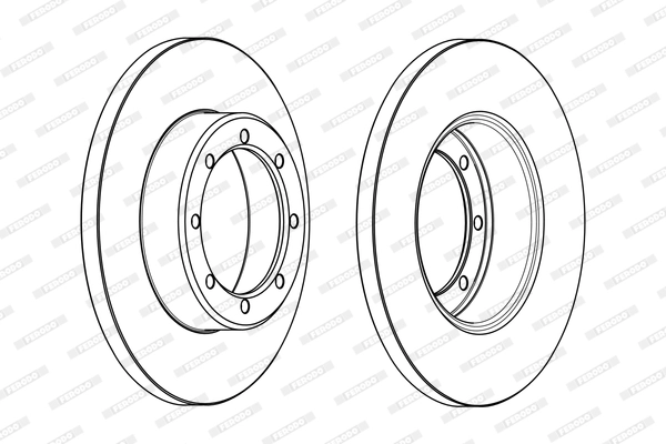 Disque de frein FERODO DDF1977C