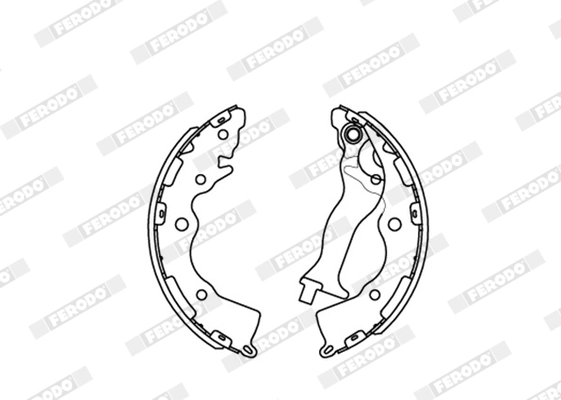 Jeu de mâchoires de frein FERODO FSB4086