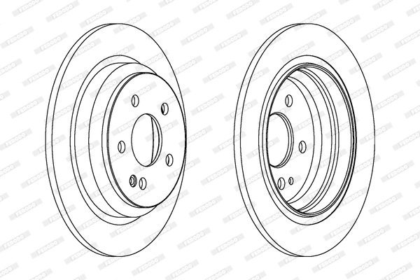 Disque de frein FERODO DDF1234