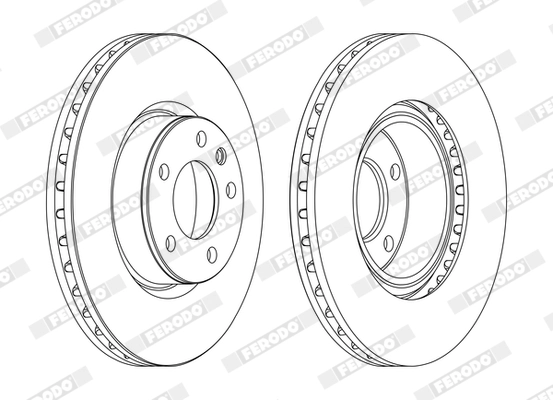 Disque de frein FERODO DDF330C