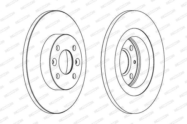 Disque de frein FERODO DDF1502