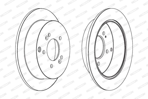 Disque de frein FERODO DDF1493