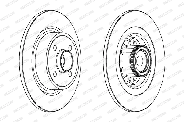 Disque de frein FERODO DDF1641-1