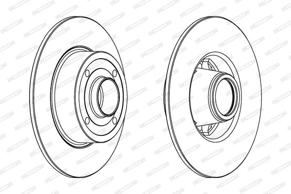 Disque de frein FERODO DDF1369C-1