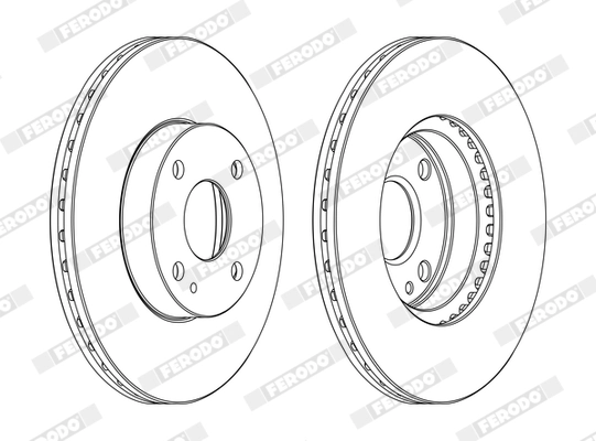 Disque de frein FERODO DDF975C