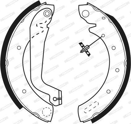 Jeu de mâchoires de frein FERODO FSB517
