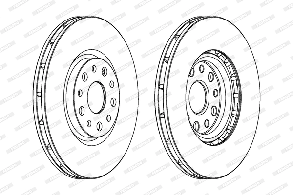 Disque de frein FERODO DDF1449