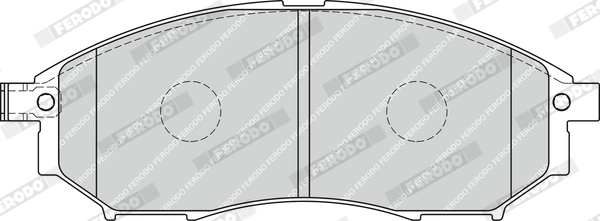 Kit de plaquettes de frein, frein à disque FERODO FDB1881