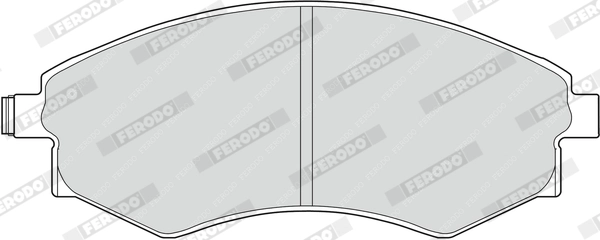 Kit de plaquettes de frein, frein à disque FERODO FDB600