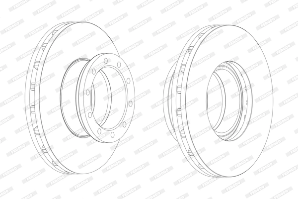Disque de frein FERODO FCR151A