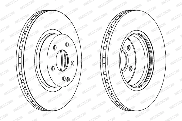 Disque de frein FERODO DDF1263C