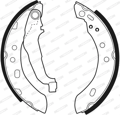 Jeu de mâchoires de frein FERODO FSB417