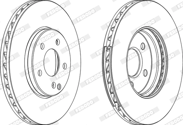 Disque de frein FERODO DDF1638C-1