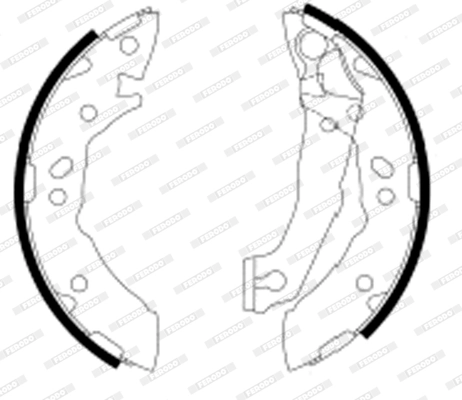 Jeu de mâchoires de frein FERODO FSB605