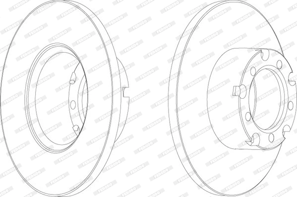 Disque de frein FERODO FCR117A