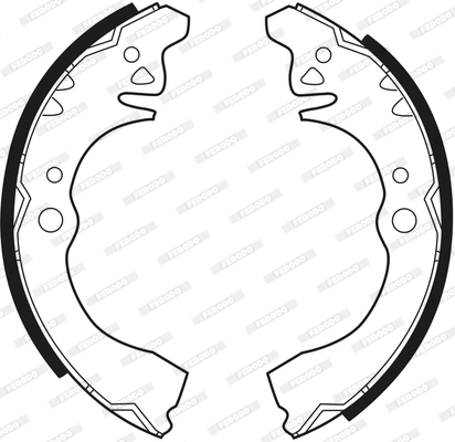 Jeu de mâchoires de frein FERODO FSB314