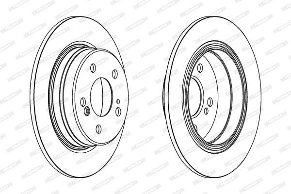 Disque de frein FERODO DDF224C