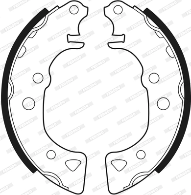 Jeu de mâchoires de frein FERODO FSB232