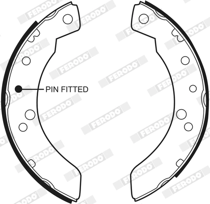 Jeu de mâchoires de frein FERODO FSB394