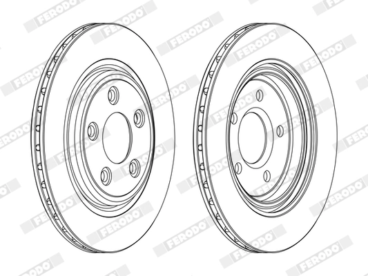 Disque de frein FERODO DDF1108C