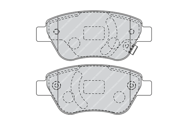 Kit de plaquettes de frein, frein à disque FERODO FDB1920G