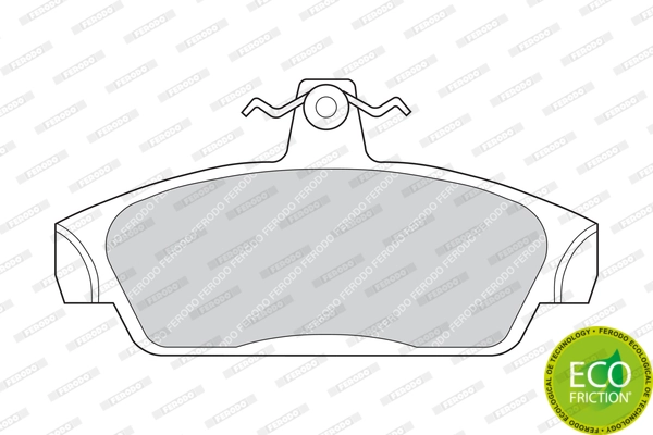 Kit de plaquettes de frein, frein à disque FERODO FDB603