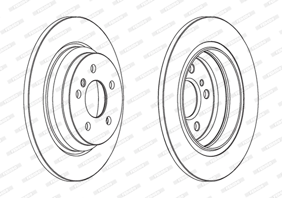 Disque de frein FERODO DDF1770C