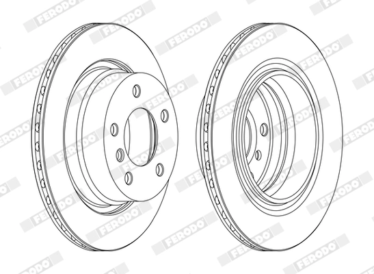 Disque de frein FERODO DDF1285C
