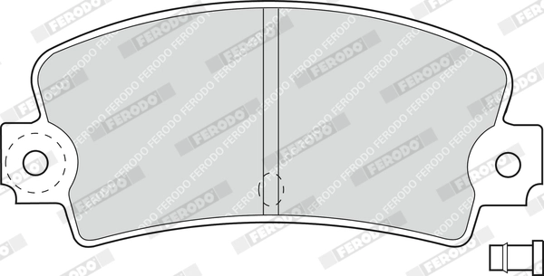 Kit de plaquettes de frein, frein à disque FERODO FDB114