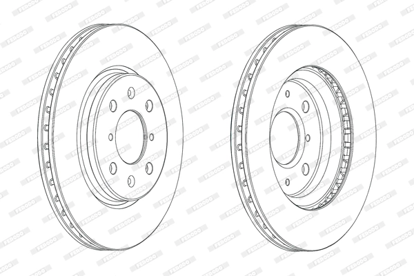 Disque de frein FERODO DDF2070C