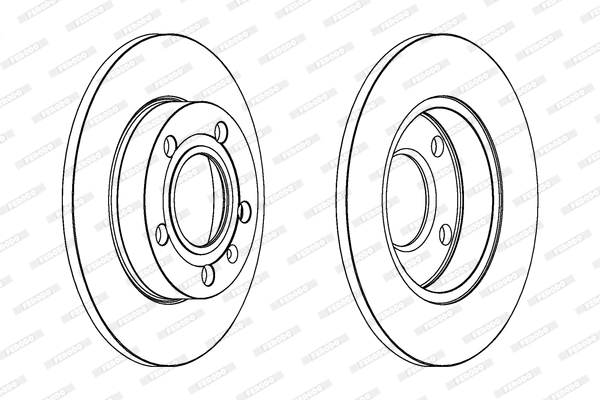 Disque de frein FERODO DDF1709C
