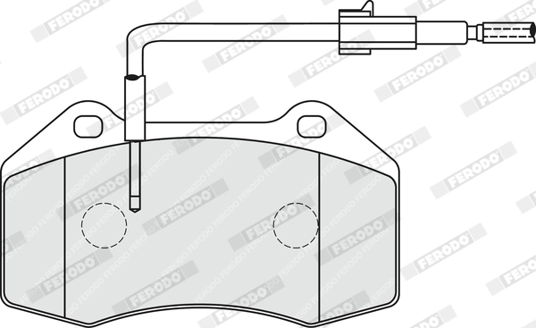 Kit de plaquettes de frein, frein à disque FERODO FDB4040