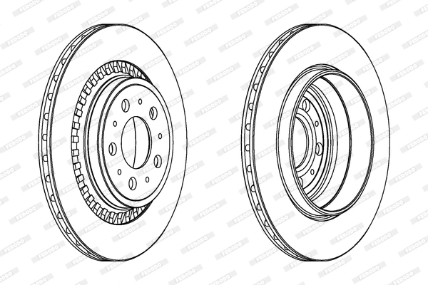 Disque de frein FERODO DDF1551C