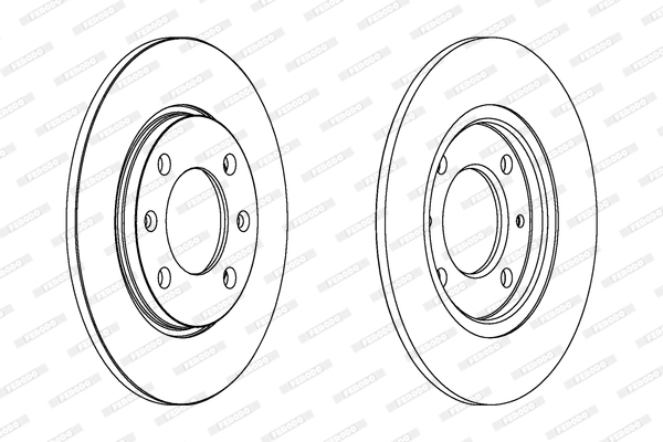 Disque de frein FERODO DDF263