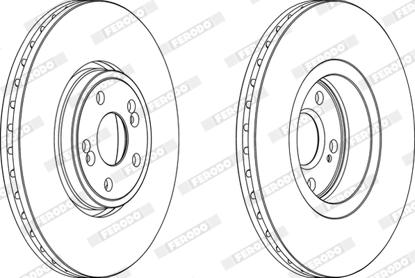 Disque de frein FERODO DDF1405C-1