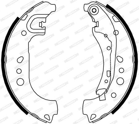 Jeu de mâchoires de frein FERODO FSB4313