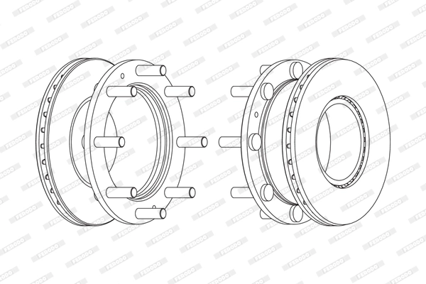 Disque de frein FERODO FCR308A