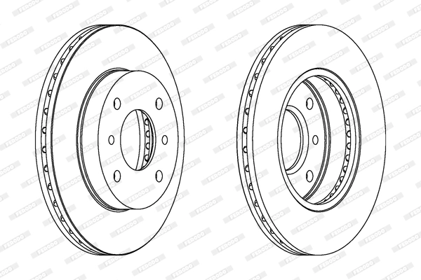 Disque de frein FERODO DDF260C
