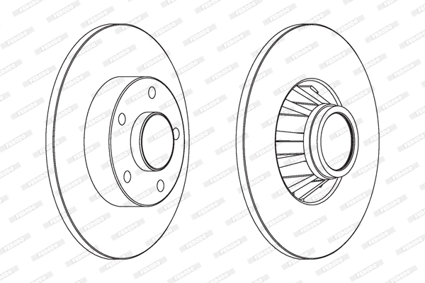 Disque de frein FERODO DDF1498C-1