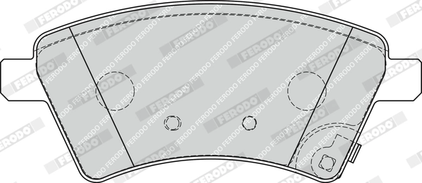 Kit de plaquettes de frein, frein à disque FERODO FDB1875