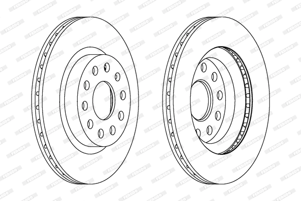 Disque de frein FERODO DDF1223C