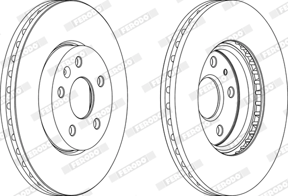 Disque de frein FERODO DDF1722C-1