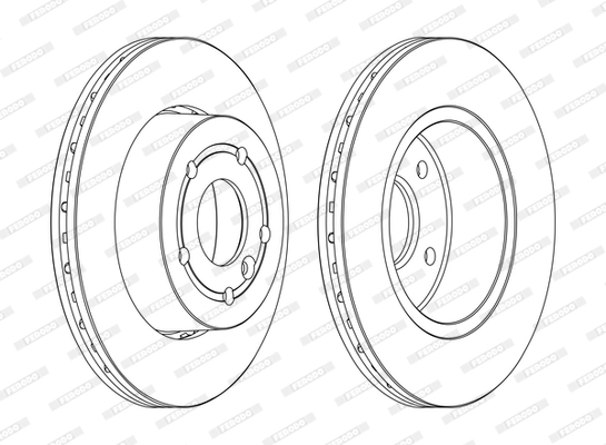 Disque de frein FERODO DDF873C