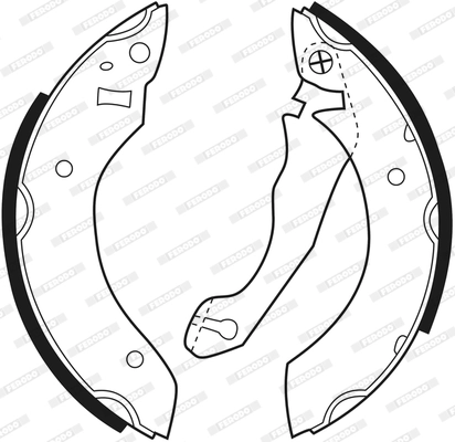 Jeu de mâchoires de frein FERODO FSB153