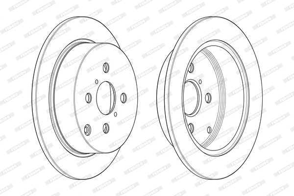 Disque de frein FERODO DDF1417