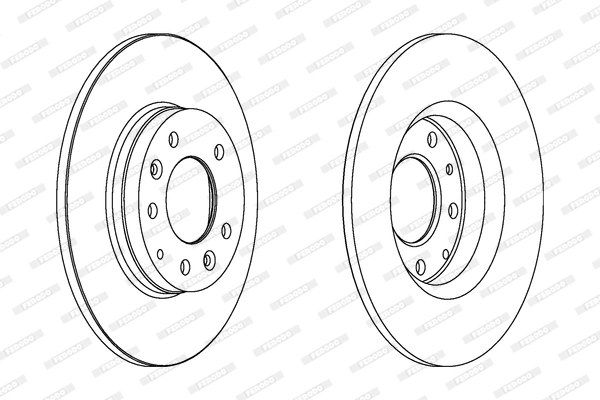 Disque de frein FERODO DDF1500C