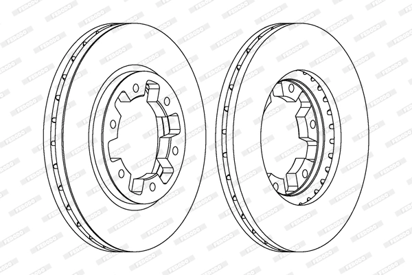 Disque de frein FERODO DDF464