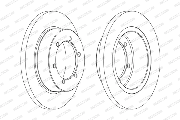 Disque de frein FERODO FCR327A